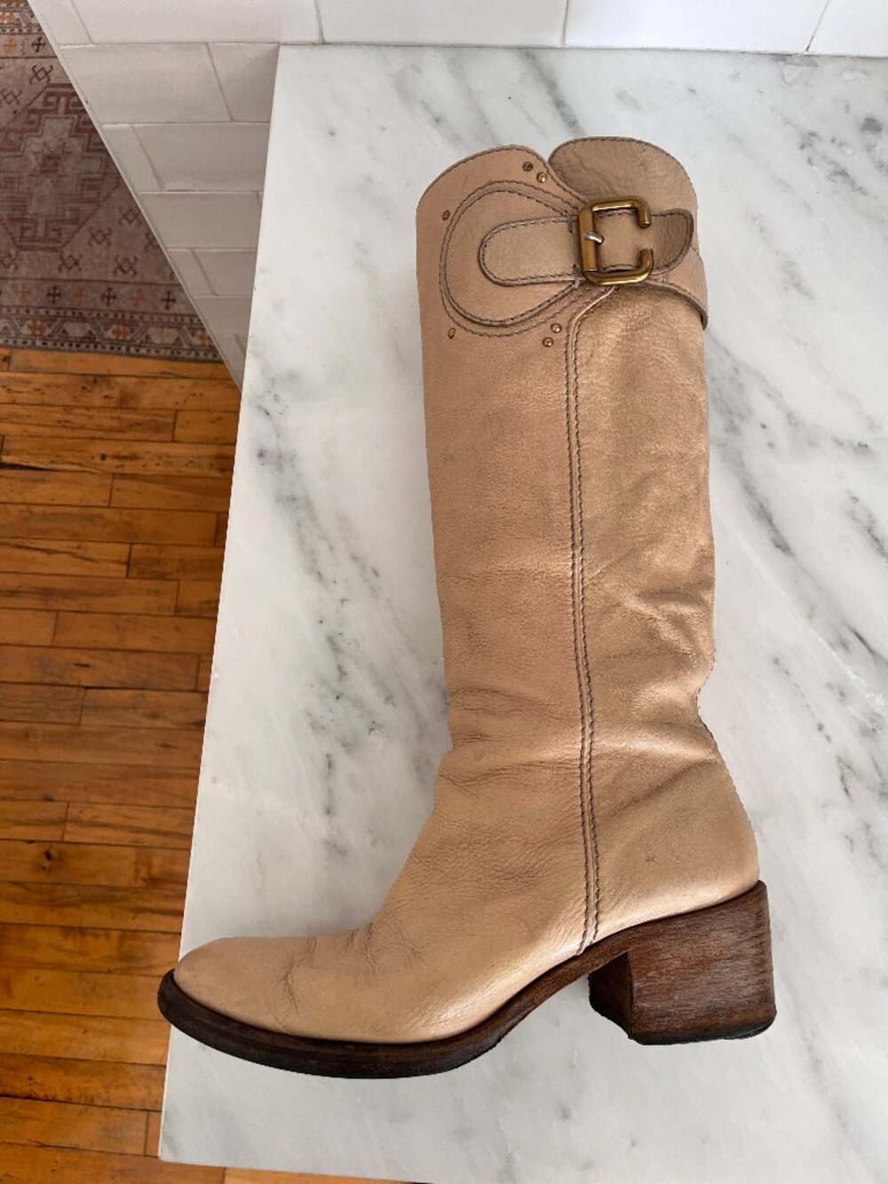 Chloé Leather Riding Boots - Picture 6 of 7